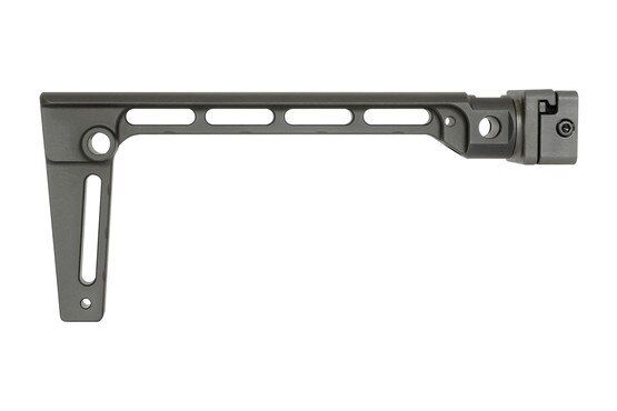 Midwest Industries side folding pistol stabilizing brace, black.